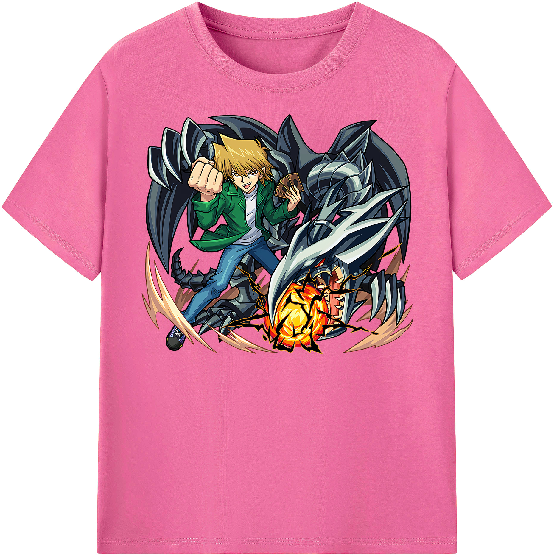 （画像用） 遊☆戯☆王 Yu-Gi-Oh! レディースカジュアルプリントTシャツ（綿100％）